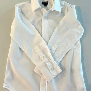 J Crew Boys Thompson White Collared Button Down Shirt